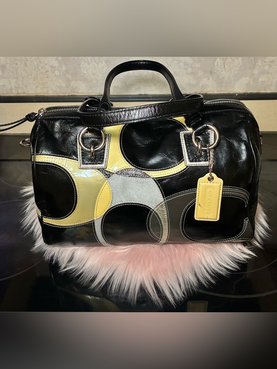 Coach Handbags - Vintage Coach 70th Anniversary Inlaid C Convertible Signature Satchel